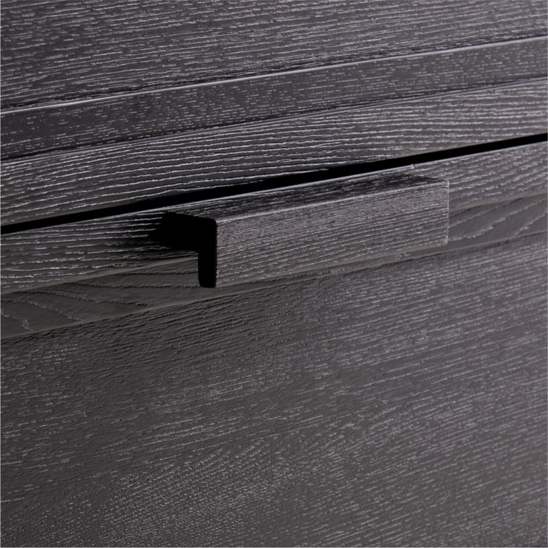 Calypso 90" Black Wood Storage Media Console - Image 4