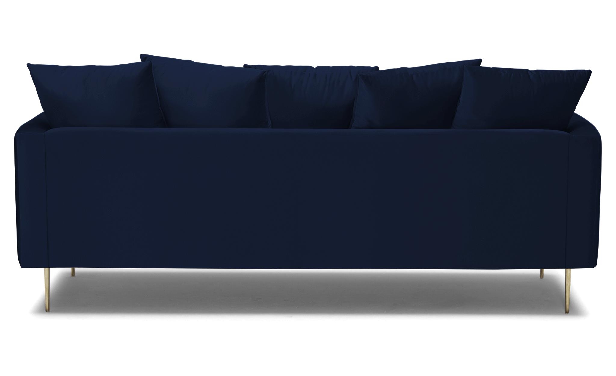 Blue Aime Mid Century Modern Sofa - Royale Cobalt - Image 4