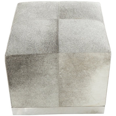 Leather Pouf - Image 0
