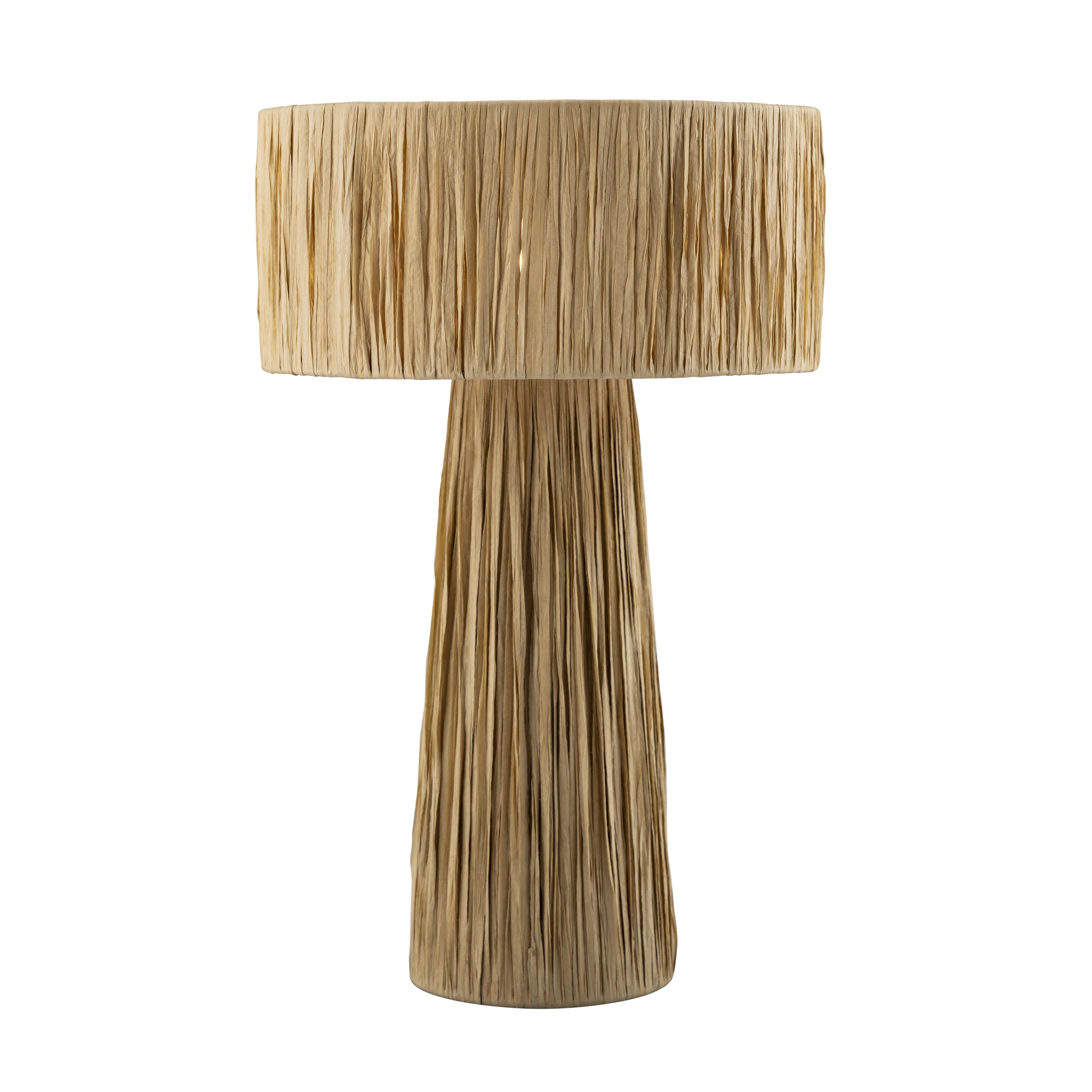 Shelby Raffia Natural Table Lamp - Image 1