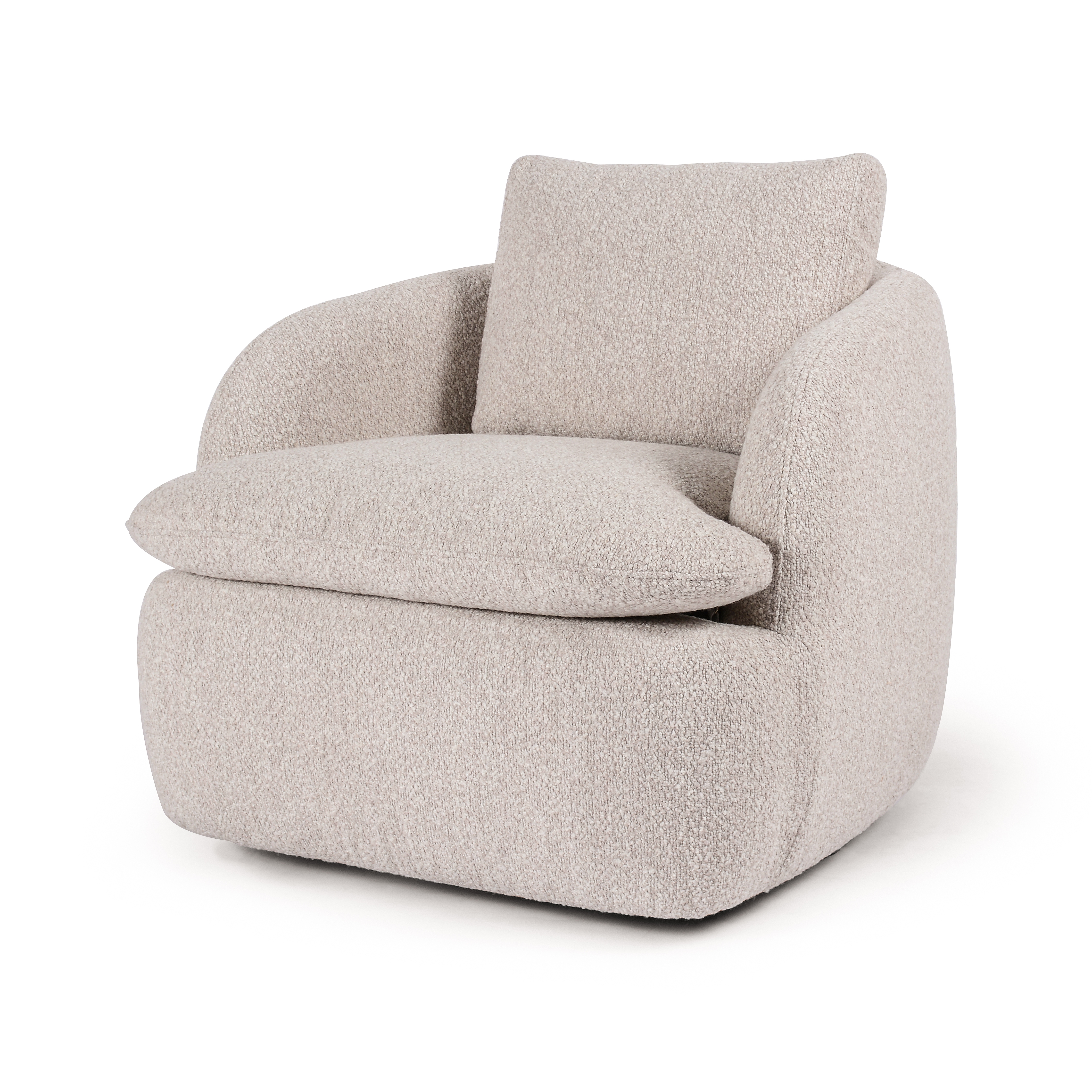 Mckenna Swivel Chair-Sattley Fog - Image 0