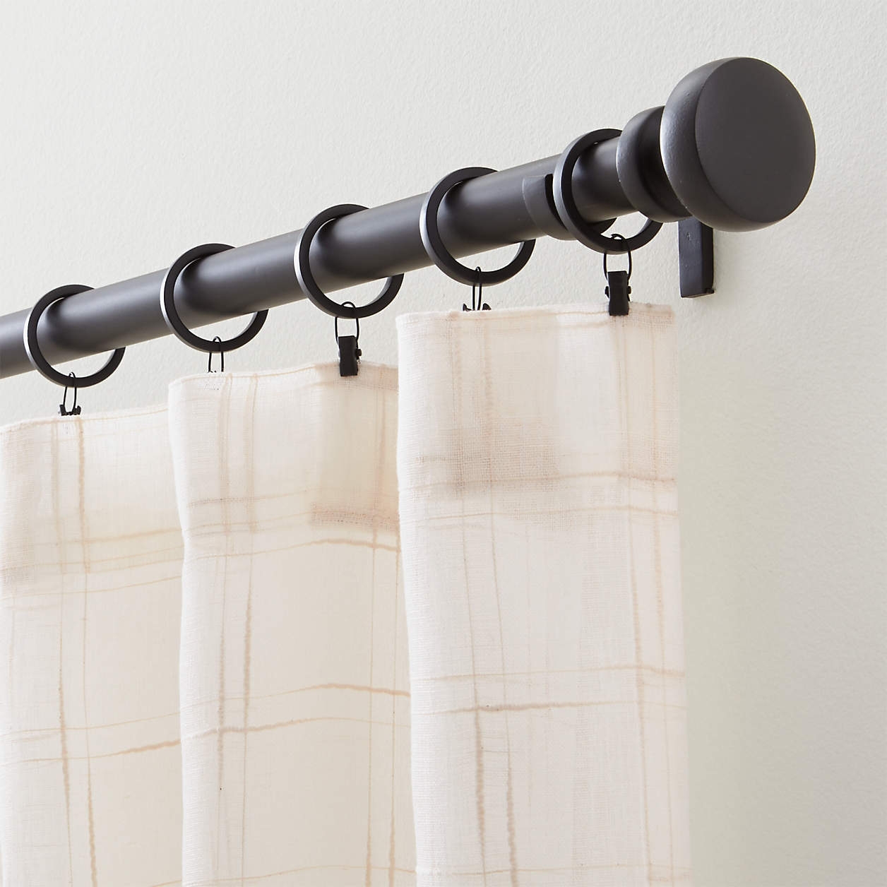 Briza Ivory Sheer Linen Curtains, 50" x 96" - Image 1