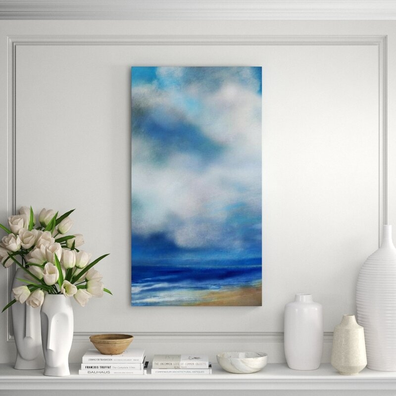 Chelsea Art Studio Blue Horizon III by Nash Rambler - Wrapped Canvas Painting on Canvas - Image 0