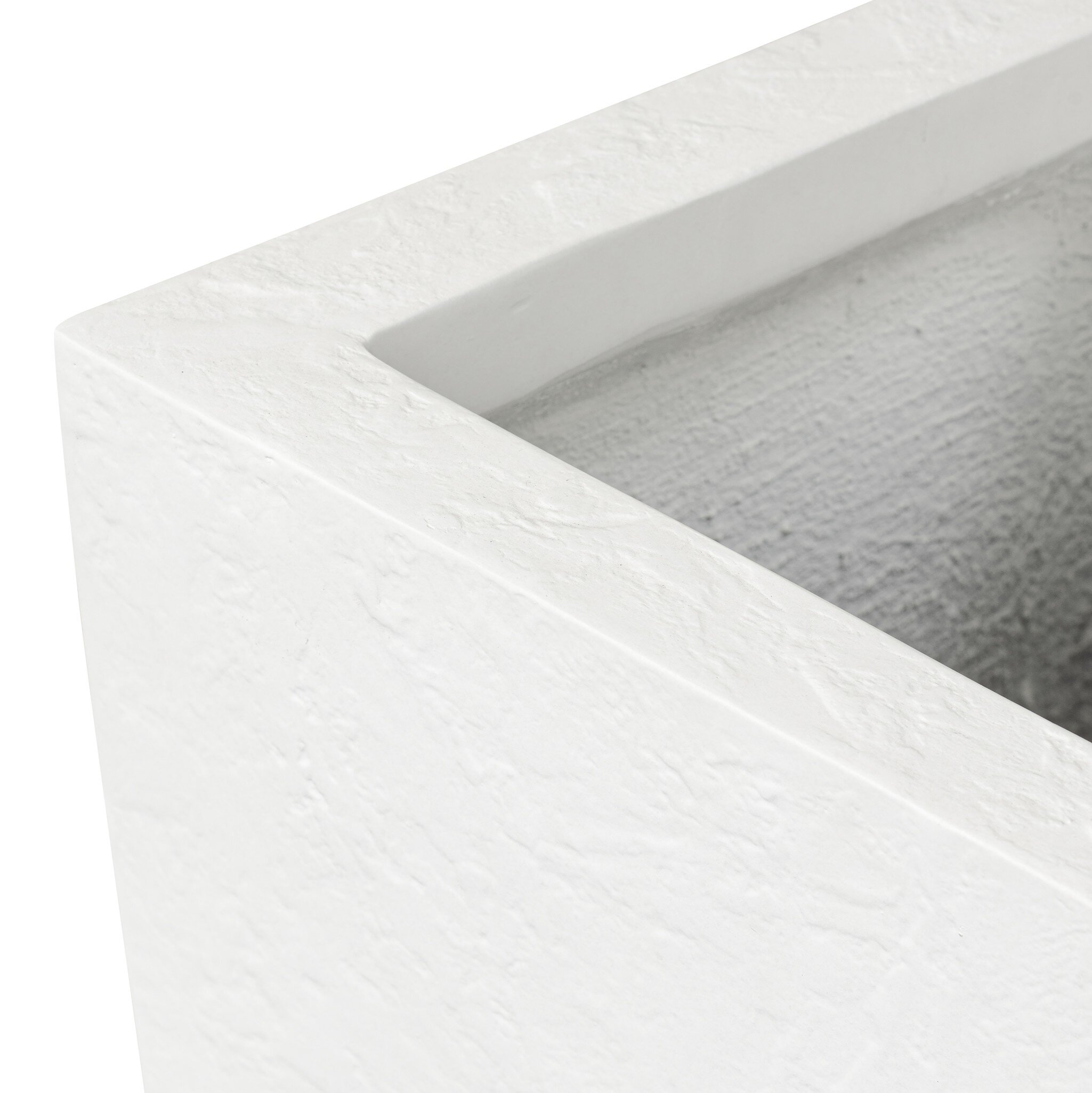 Koto Planter - Textured White Concrete - Image 4