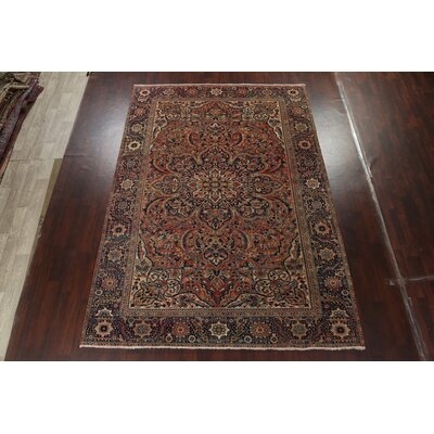 Wool Heriz Persian Design Area Rug Hand-Knotted 8X12 - Image 0