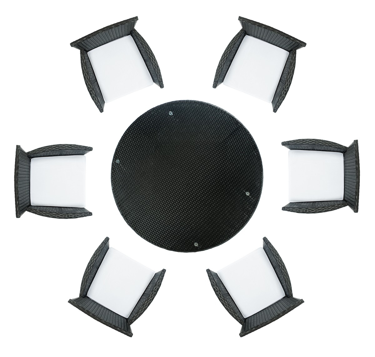 Challe Dining Set - Black/White - Safavieh - Image 5