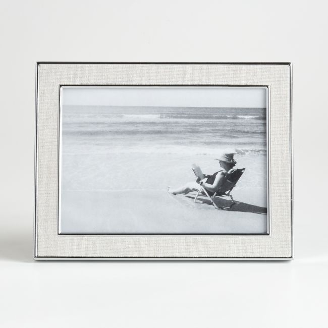 Tava 5x7 Linen Picture Frame - Image 0