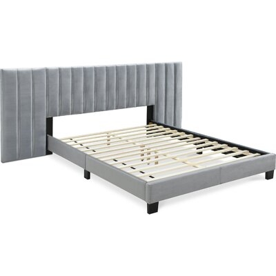 Mccaskill Gramercy Channel Tufted  Upholstered Platform Bed - Image 0