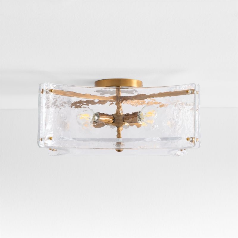 Vespera Glass Flush Mount Light 14.7" - Image 1