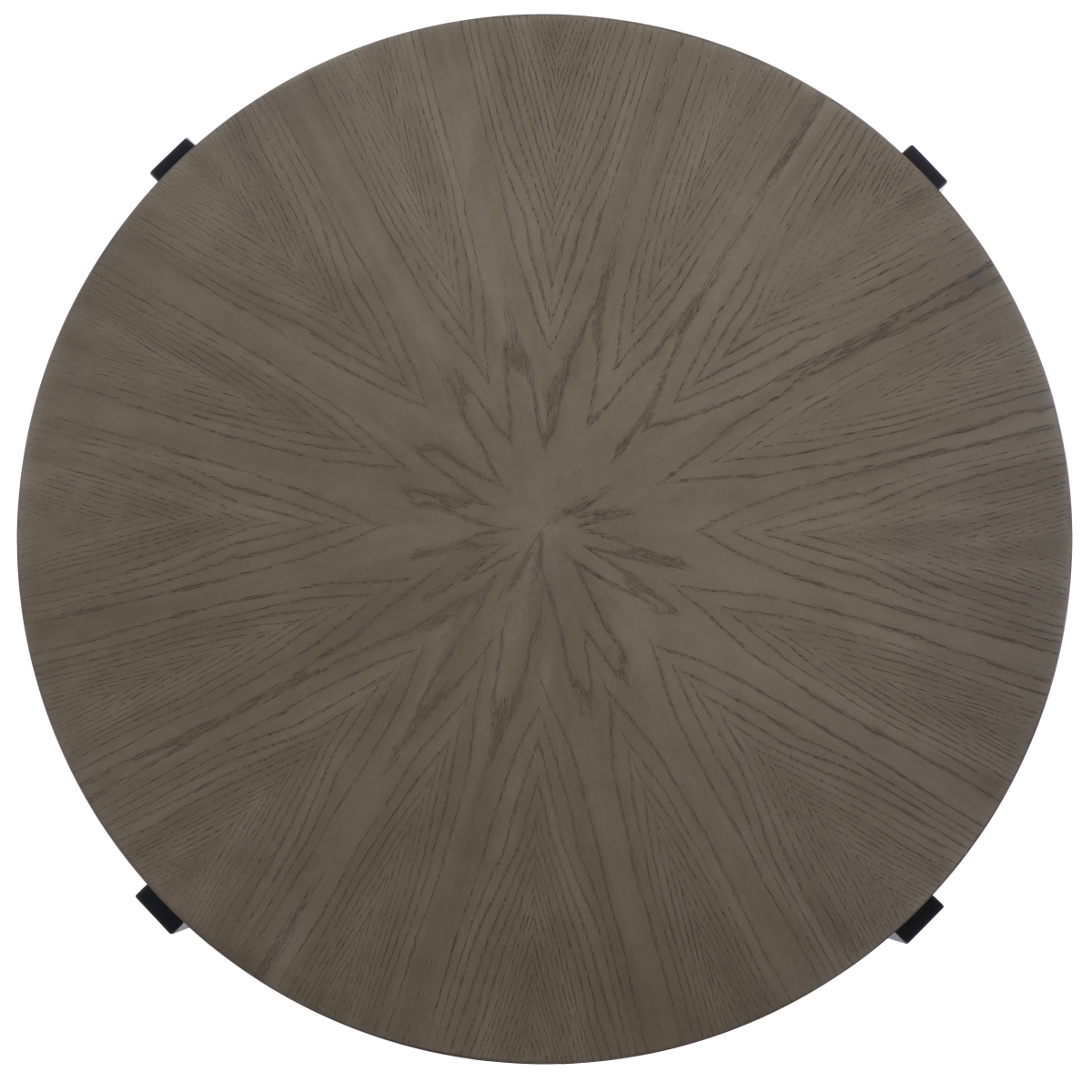 Navya Round Coffee Table - Light Grey / Black - Safavieh - Image 5