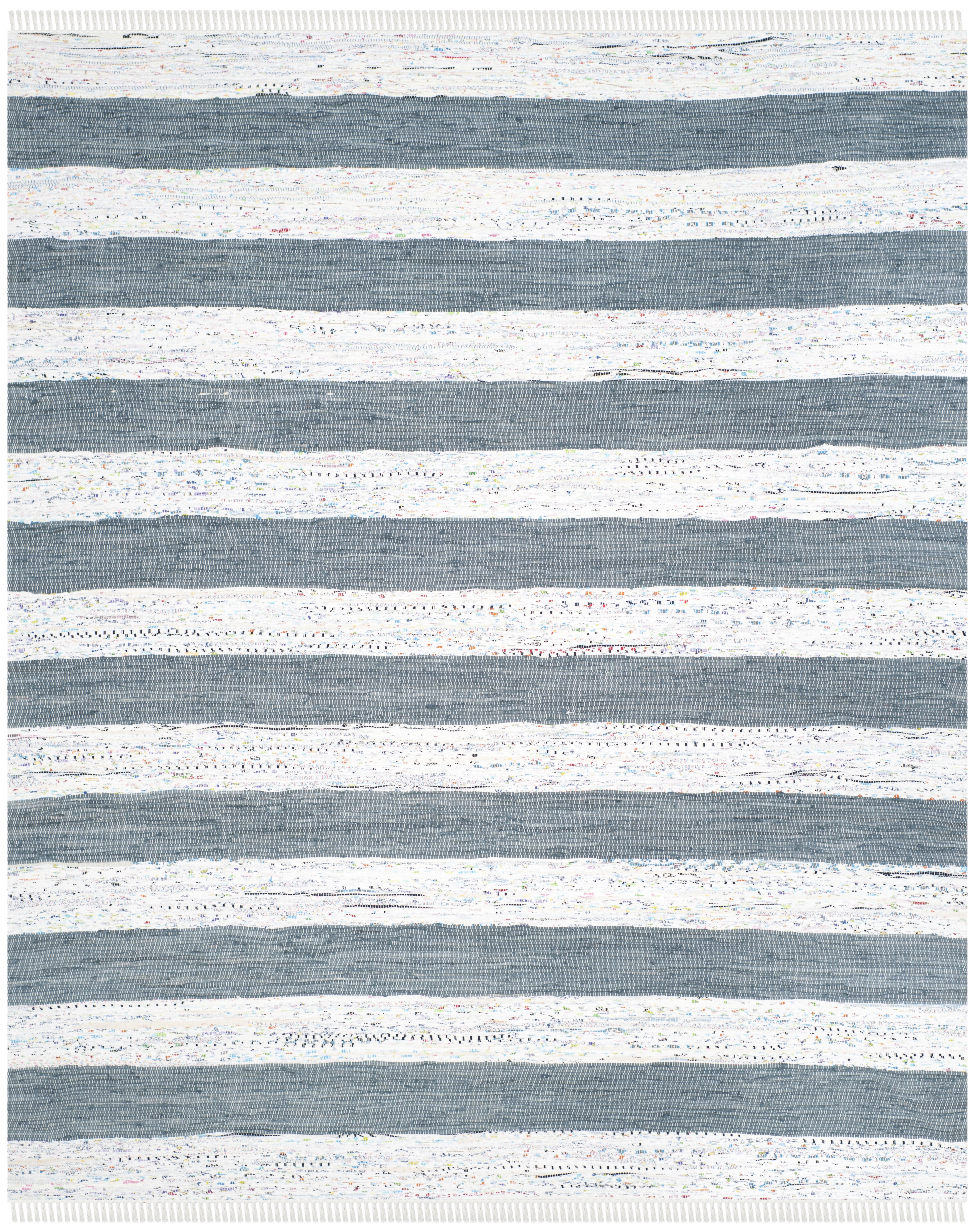 Arlo Home Hand Woven Area Rug, MTK720A, Ivory/Grey,  8' X 10' - Image 0