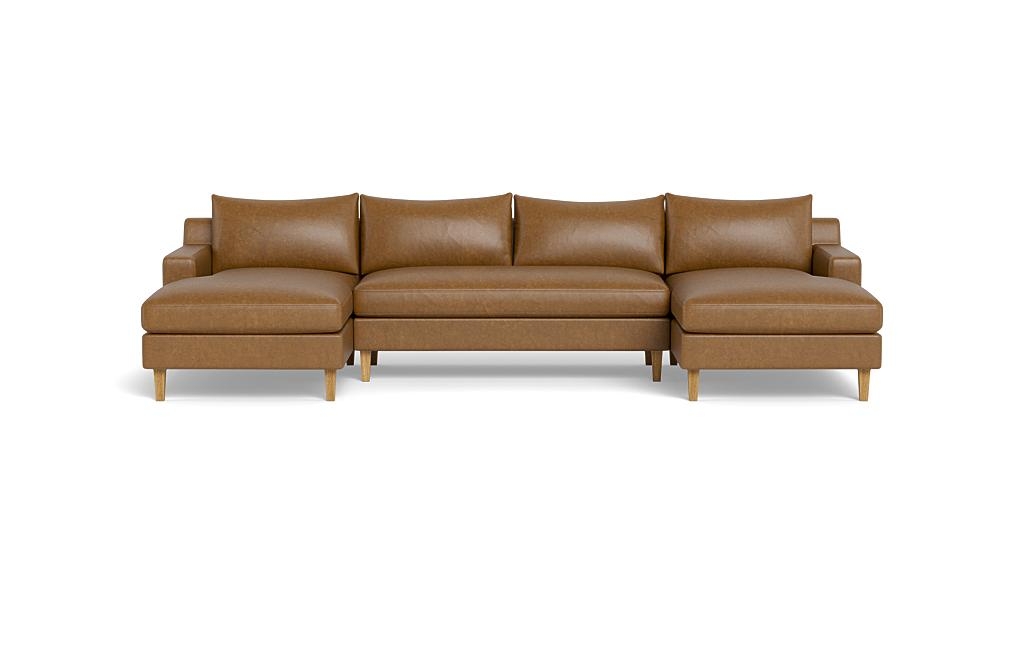 Sloan Leather 3-Piece U-Sectional - Image 0
