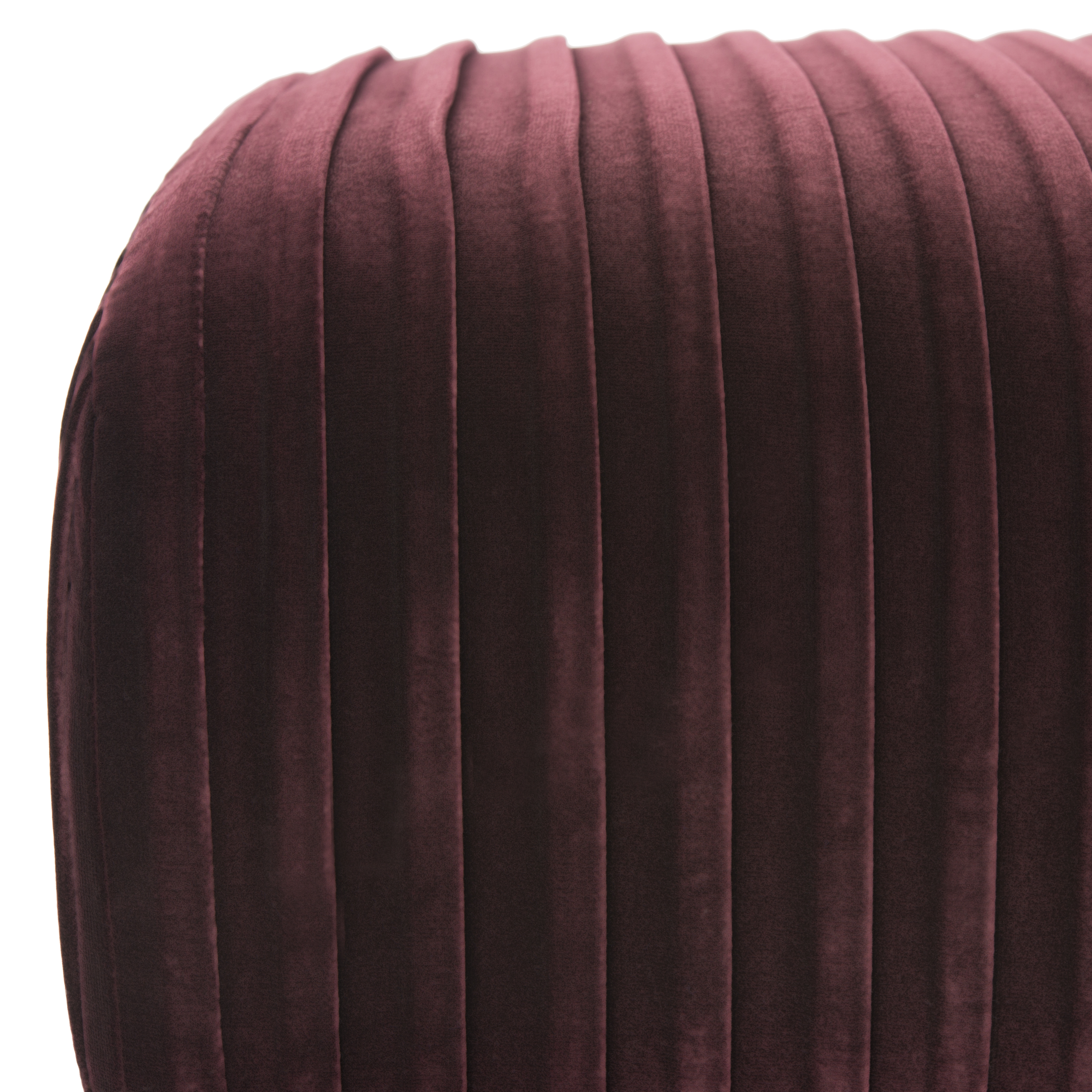 Salome Velvet Bench With Antique Brass Legs - Giotto Cabernet - Safavieh - Image 3