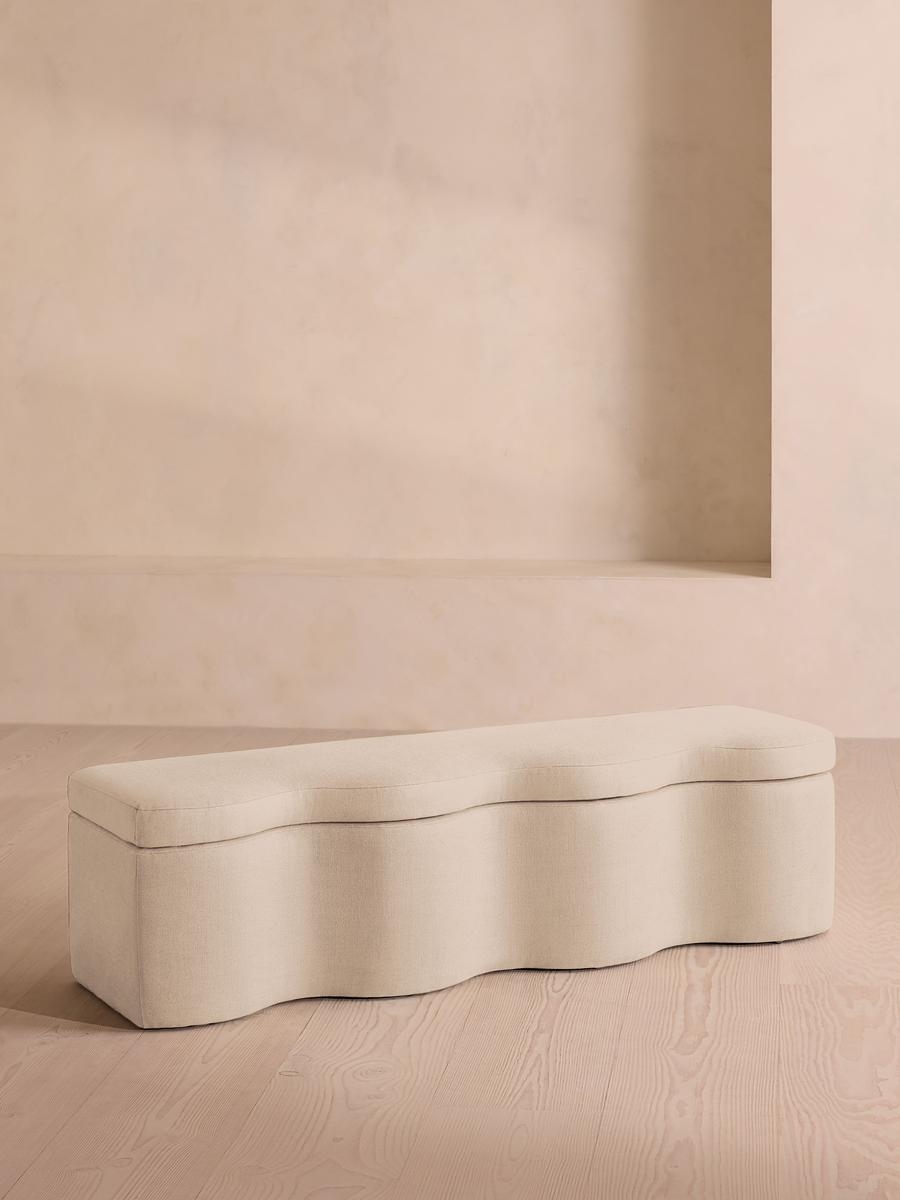 Eli Storage Bench, Linen, Bisque, US - Image 0