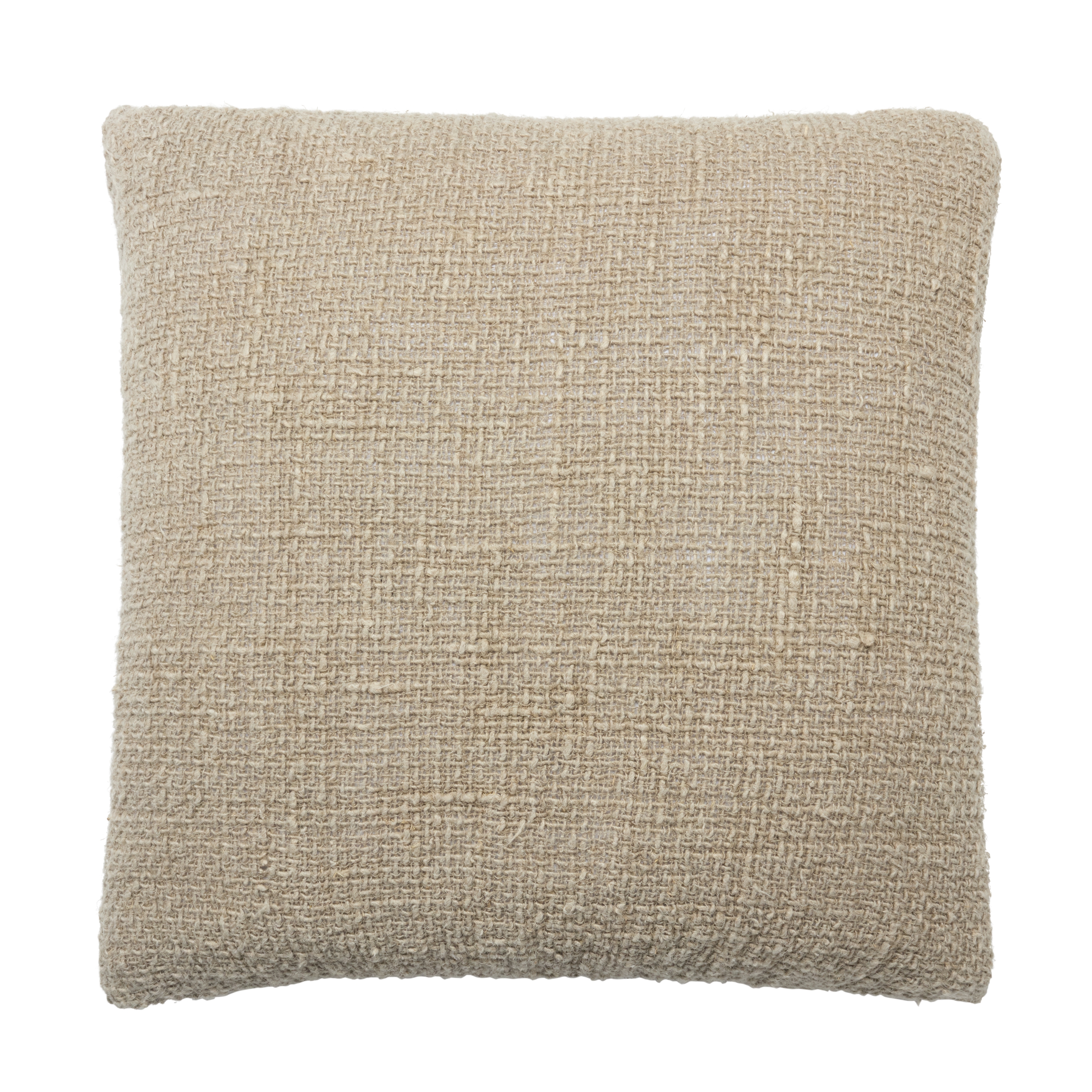 Tordis KLA02 Handmade Solid Taupe Pillow Cover (22") - Image 0