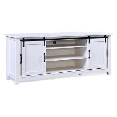 Farmhouse TV Stand For Tvs Up To 65" Storage Media Console With Barn Doors - Image 0