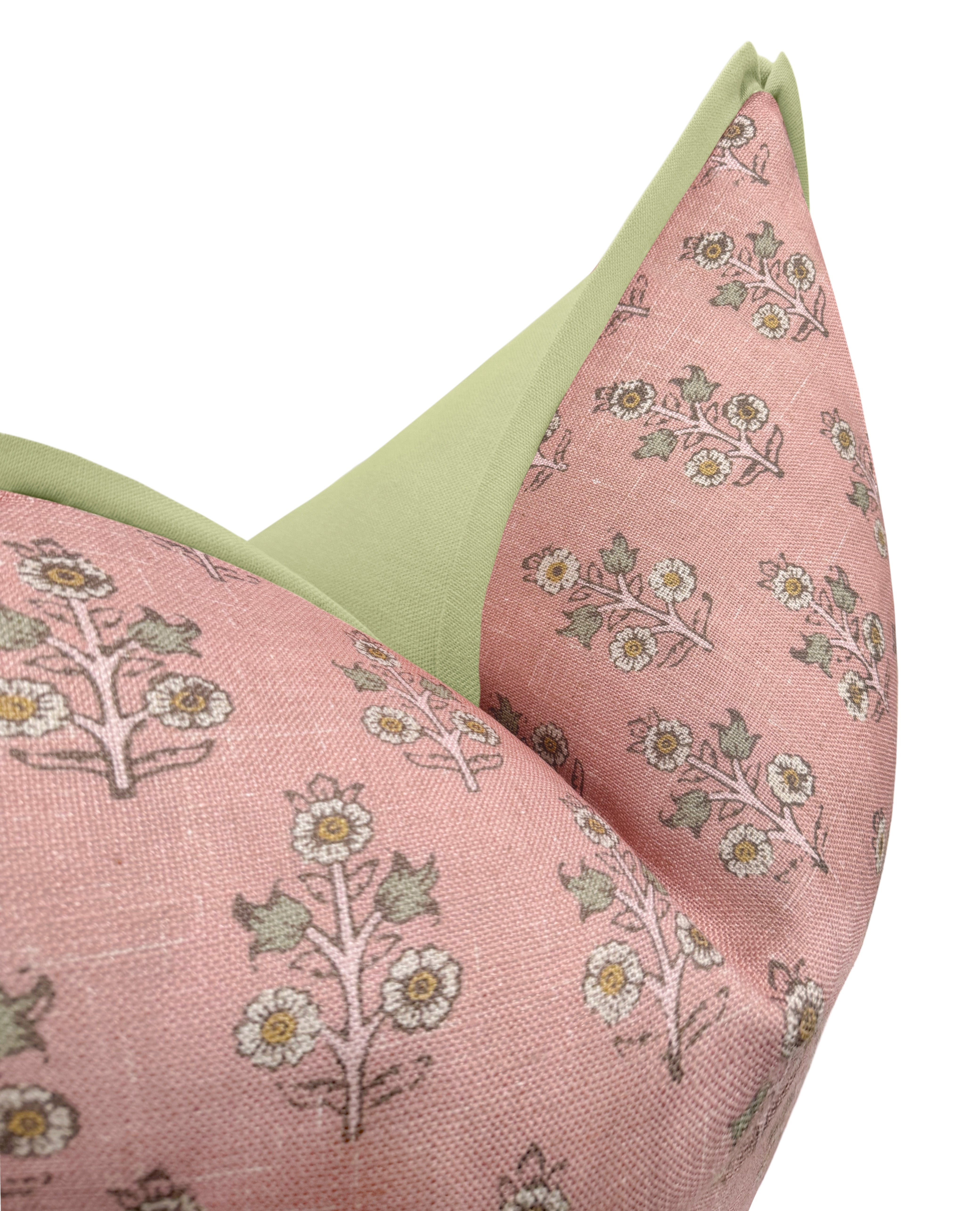 POPPY SPRIG // BLUSH | GP & J BAKER - 14" X 36" / BUTTERFLY FLANGE / Celadon - Image 0