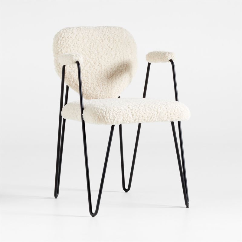 Apres Shearling Dining Armchair - Image 8