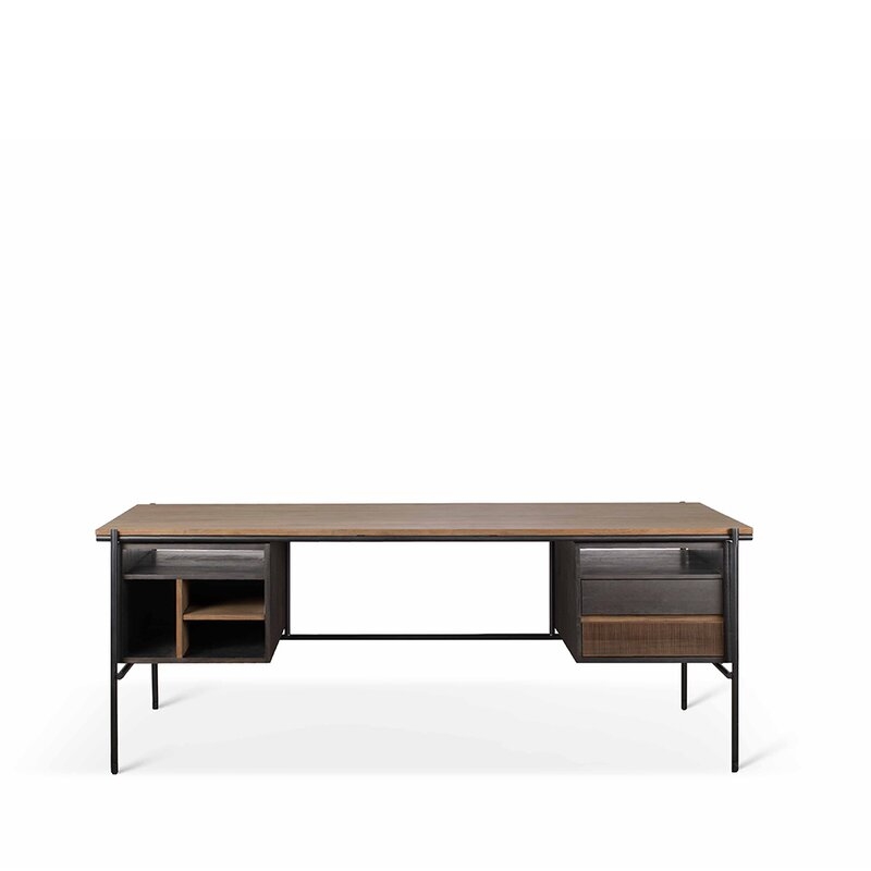 Ethnicraft Oscar Solid Wood Desk - Image 0