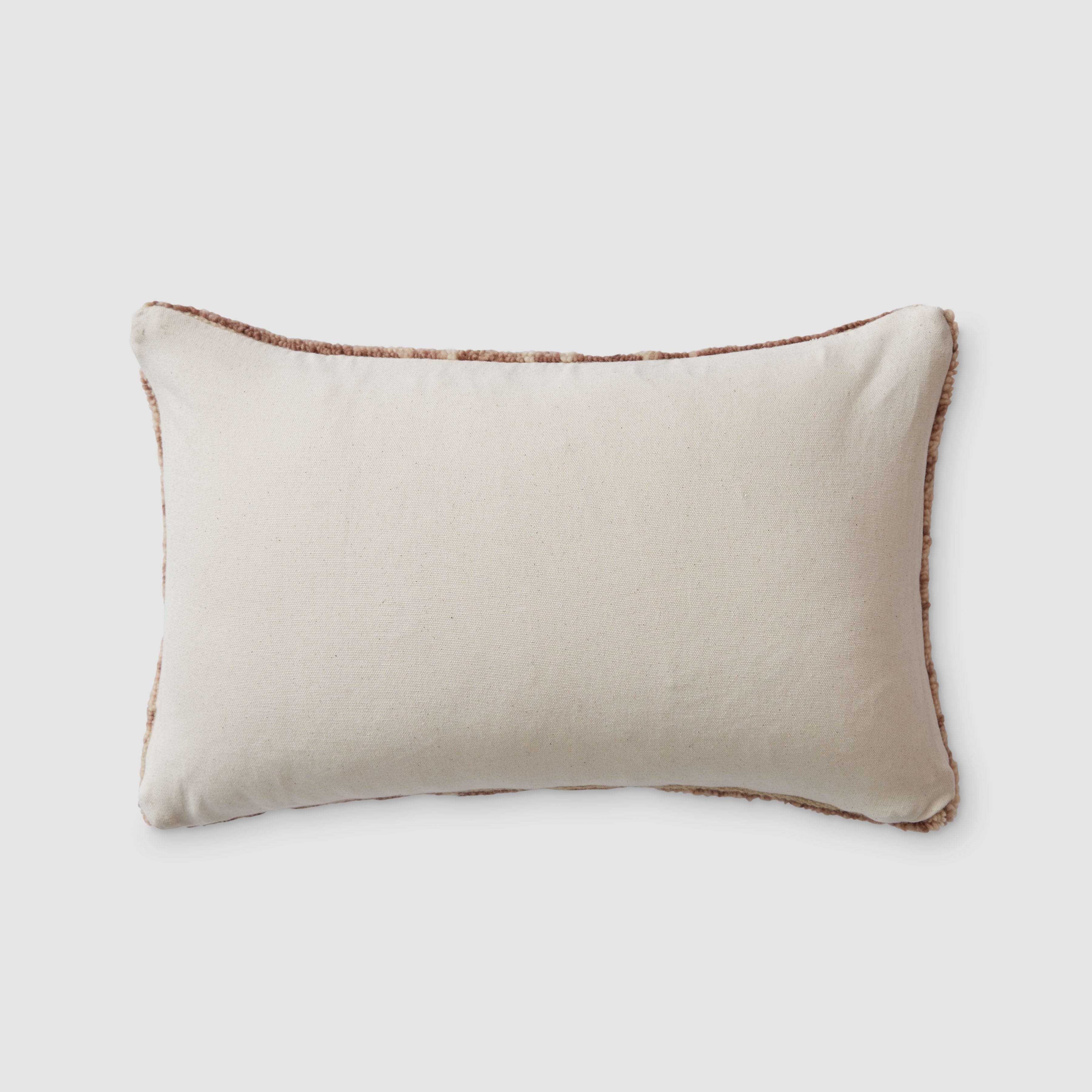 The Citizenry Krisha Hand-Knotted Lumbar Pillow | 12" x 20" | Light Blue - Image 8