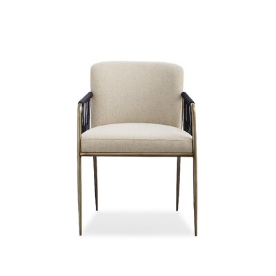 Upholstered Arm Chair in Beige - Image 0