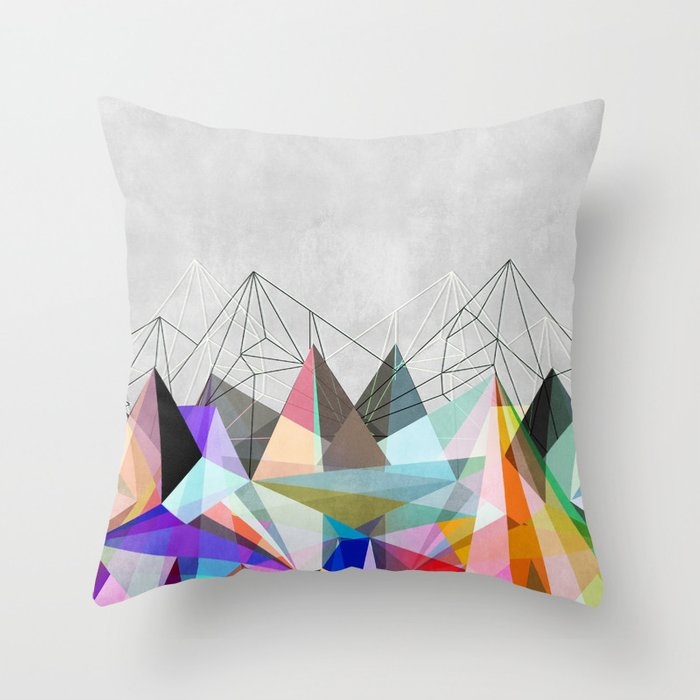 Colorflash 3 Couch Throw Pillow by Mareike BaPhmer - Cover (18" x 18") with pillow insert - Indoor Pillow - Image 0
