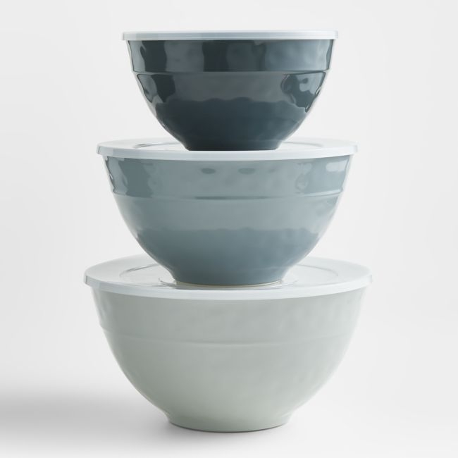 Orabel Melamine Mixing Bowls with Lids, Set of 3 - Image 0
