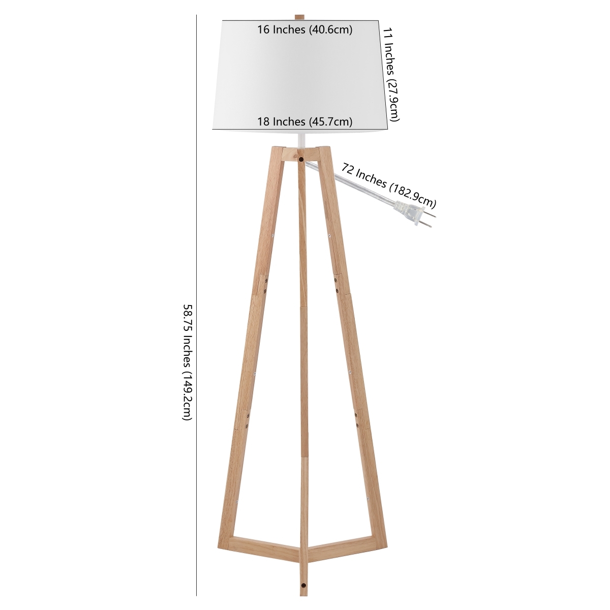 Ismeria 58.75" Floor Lamp - Natural - Image 4