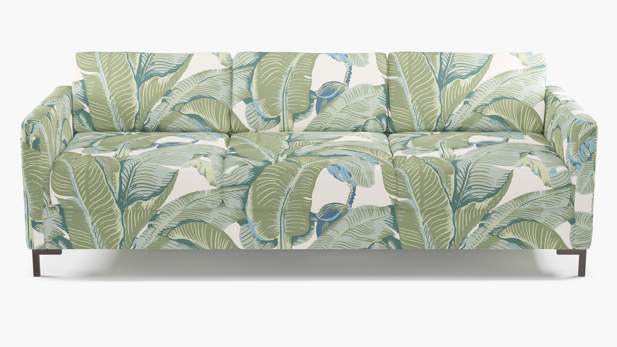 Modern Sofa, Pistachio Martinique®, Bronze L Leg - Image 0