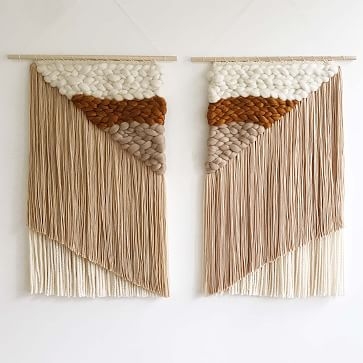 Mirrored Weaving, Slate, Set of 2 - Image 1