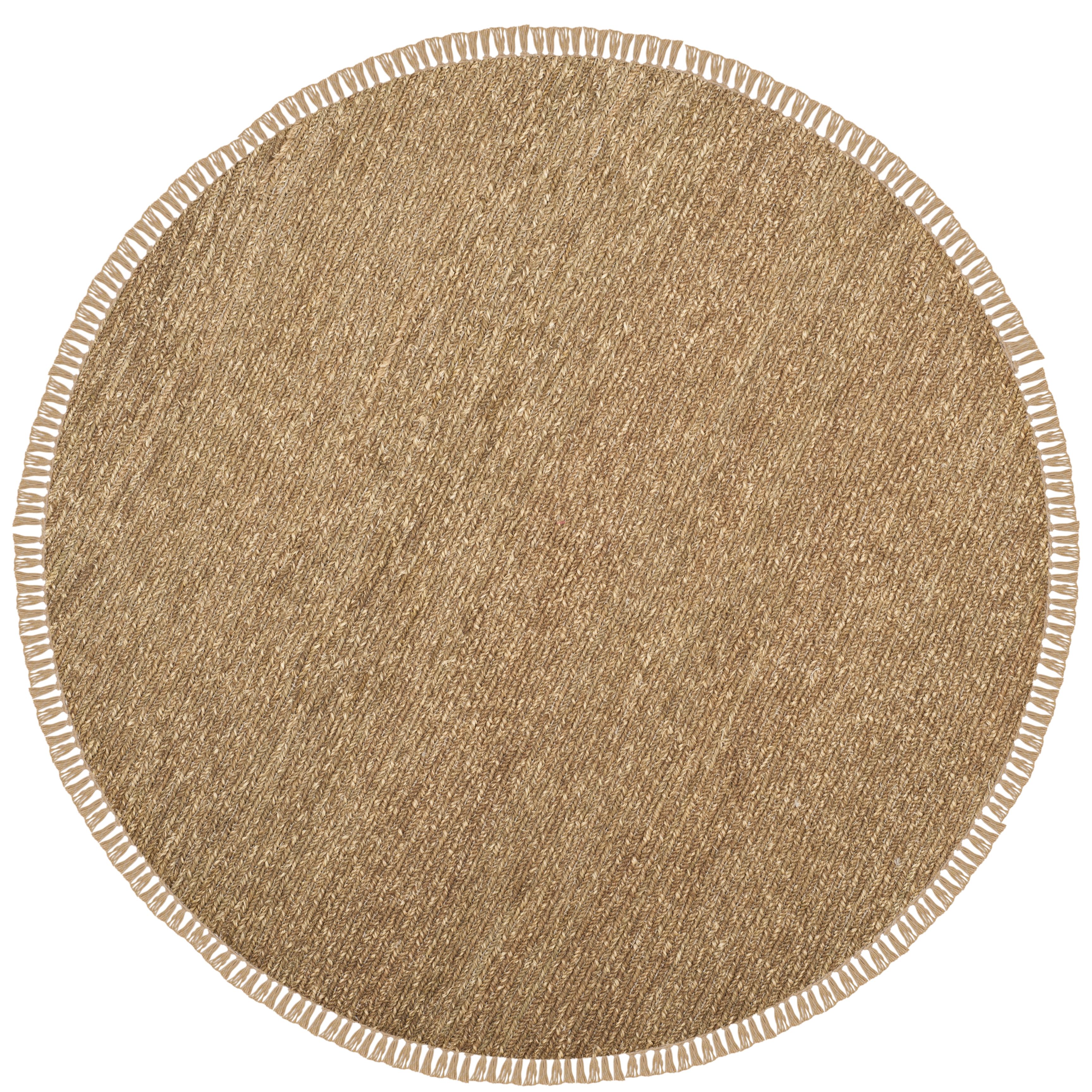 Arlo Home Hand Woven Area Rug, NF510A, Natural,  6' X 6' Round - Image 0