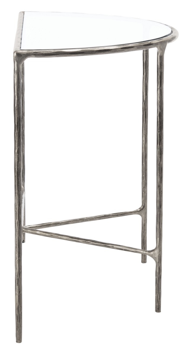 Jessa Forged Metal Console Table - Silver - Image 7