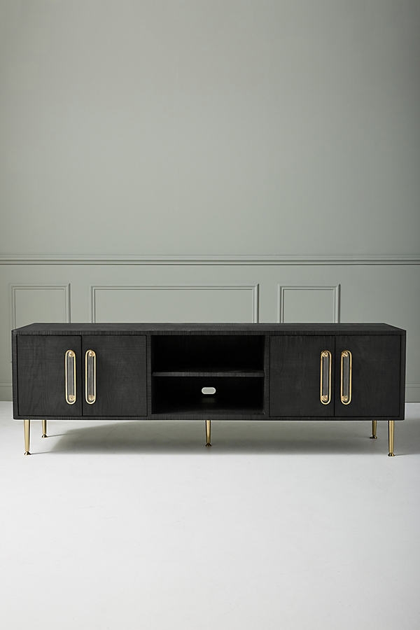 Odetta Media Console By Tracey Boyd in Black - Image 0