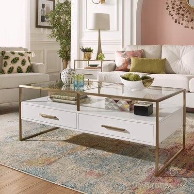 Renley Sled Coffee Table with Storage - Image 0