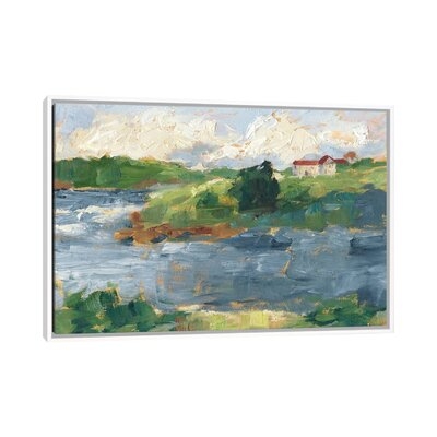 Lakeside Cottages IV by Ethan Harper - Painting Print - Image 0