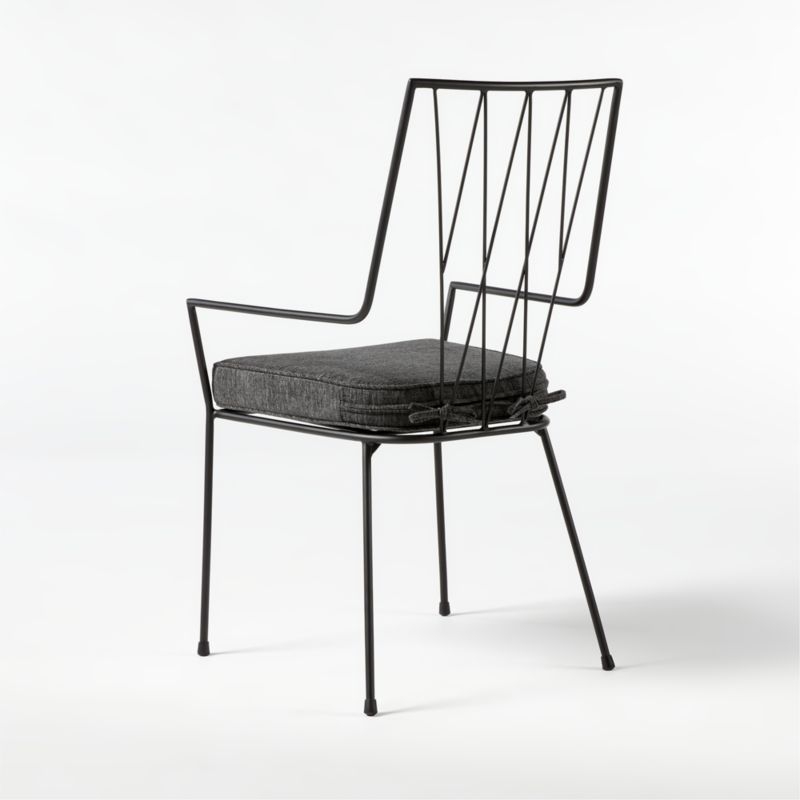 Pavilion Dining Chair with Grey Sunbrella ® Cushion Model 6160 - Image 4
