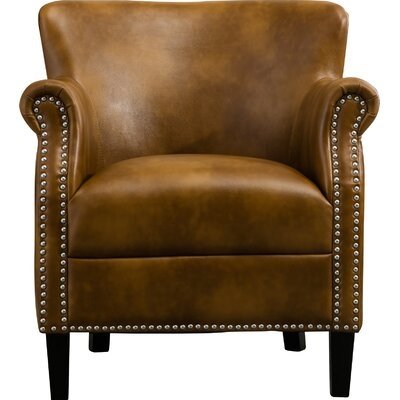 Gail 29.5" W Faux Leather Armchair - Image 0