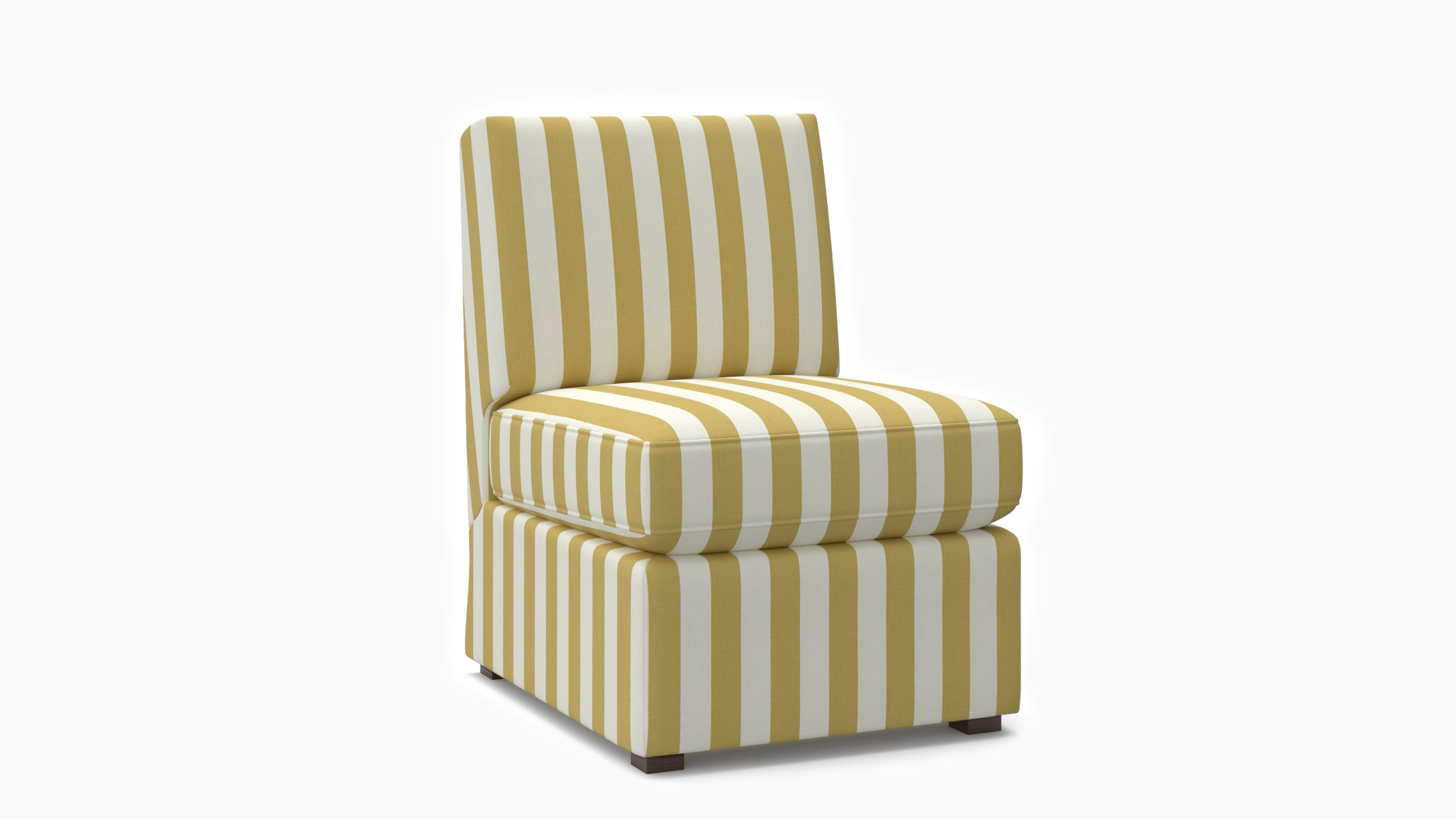 Classic Slipper Chair, Citrine Cabana Stripe - Image 1