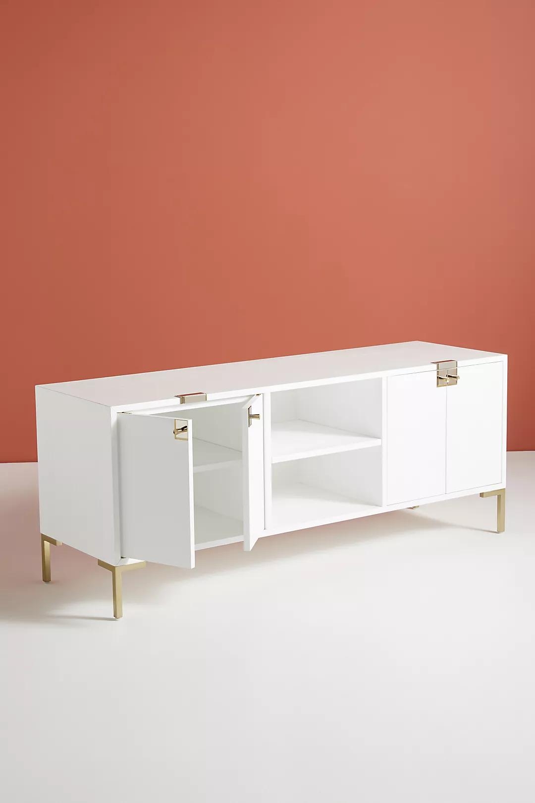 Ingram Media Console By Anthropologie in White - Image 2