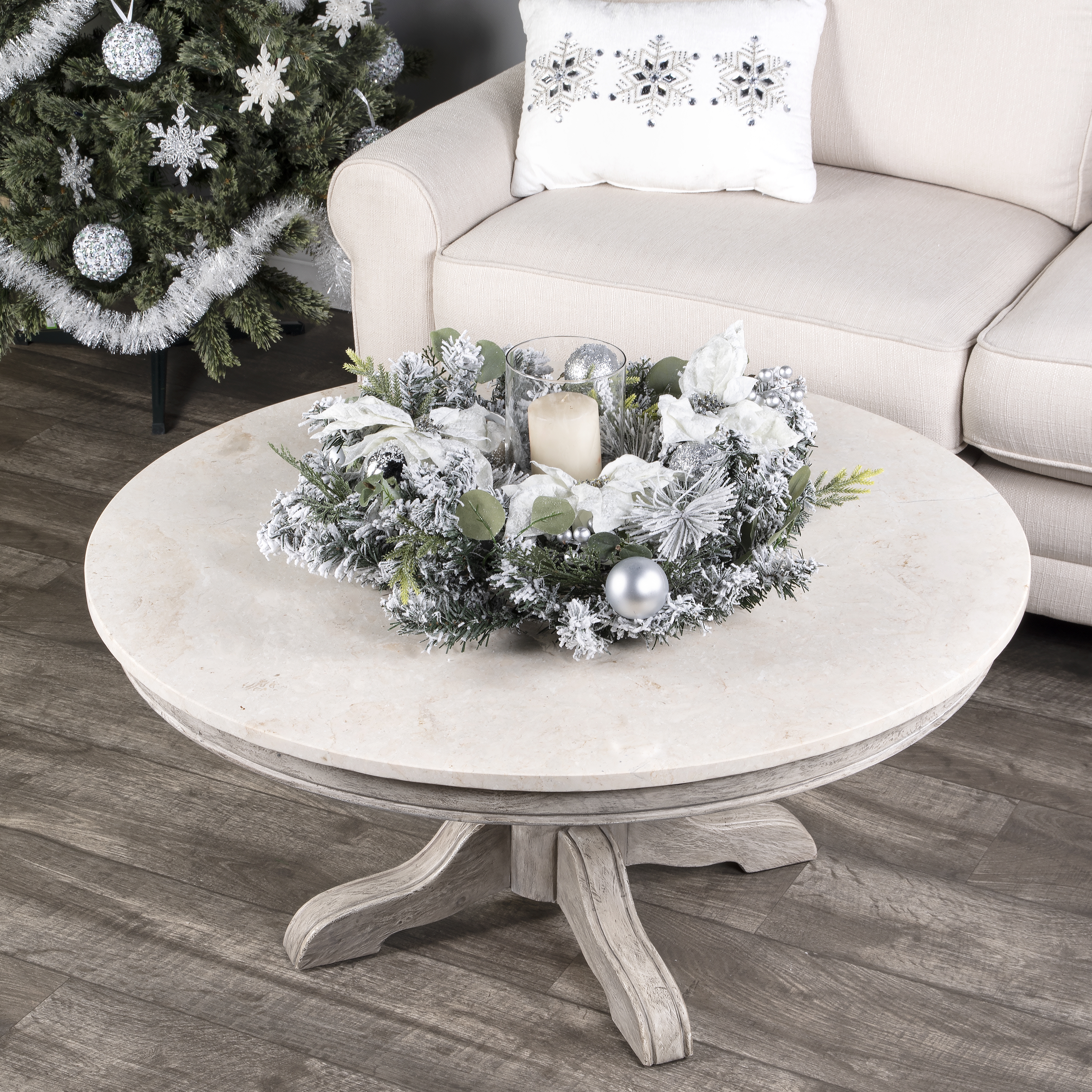 Danielle Rustic Gray Coffee Table - Image 1