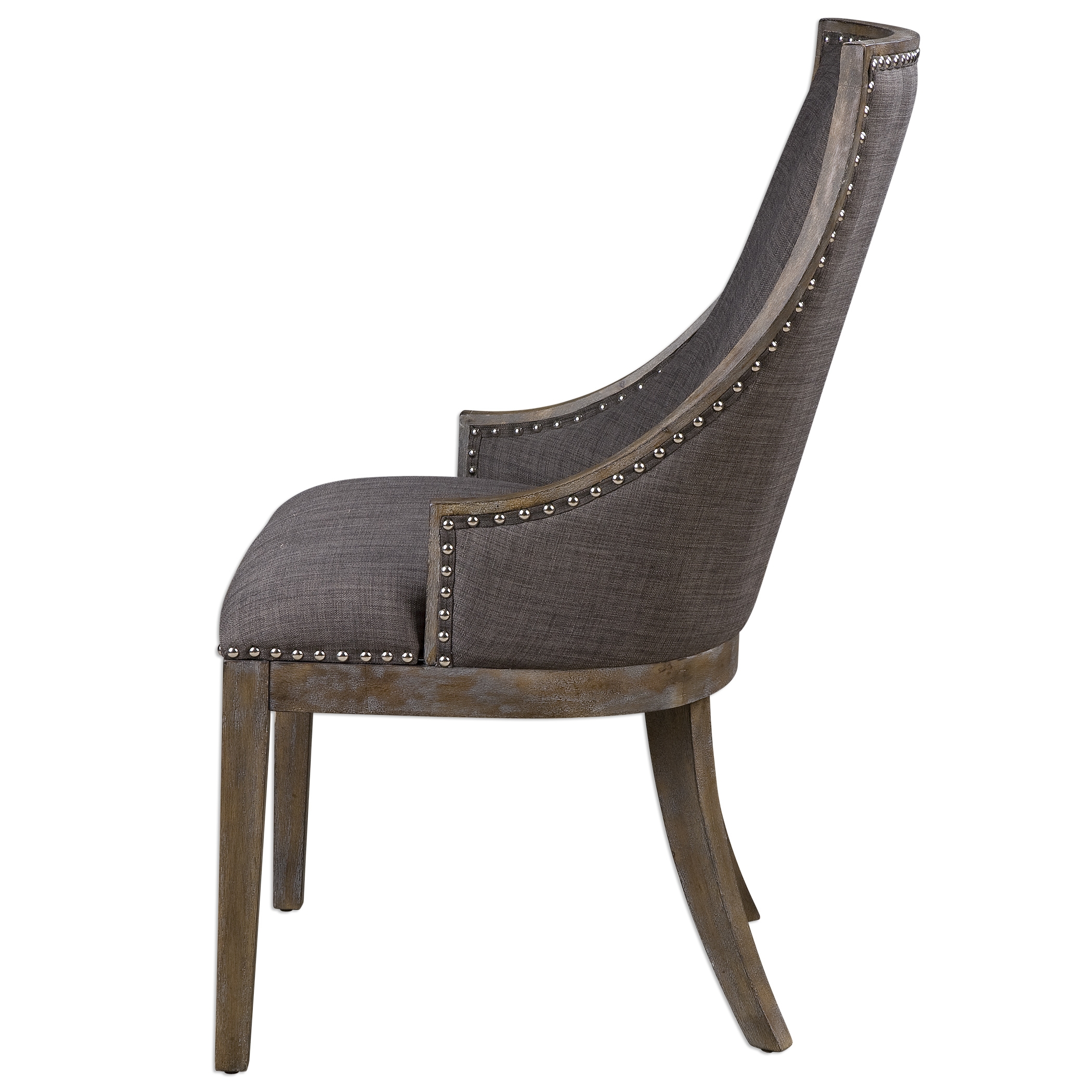 Aidrian Charcoal Gray Accent Chair - Image 4