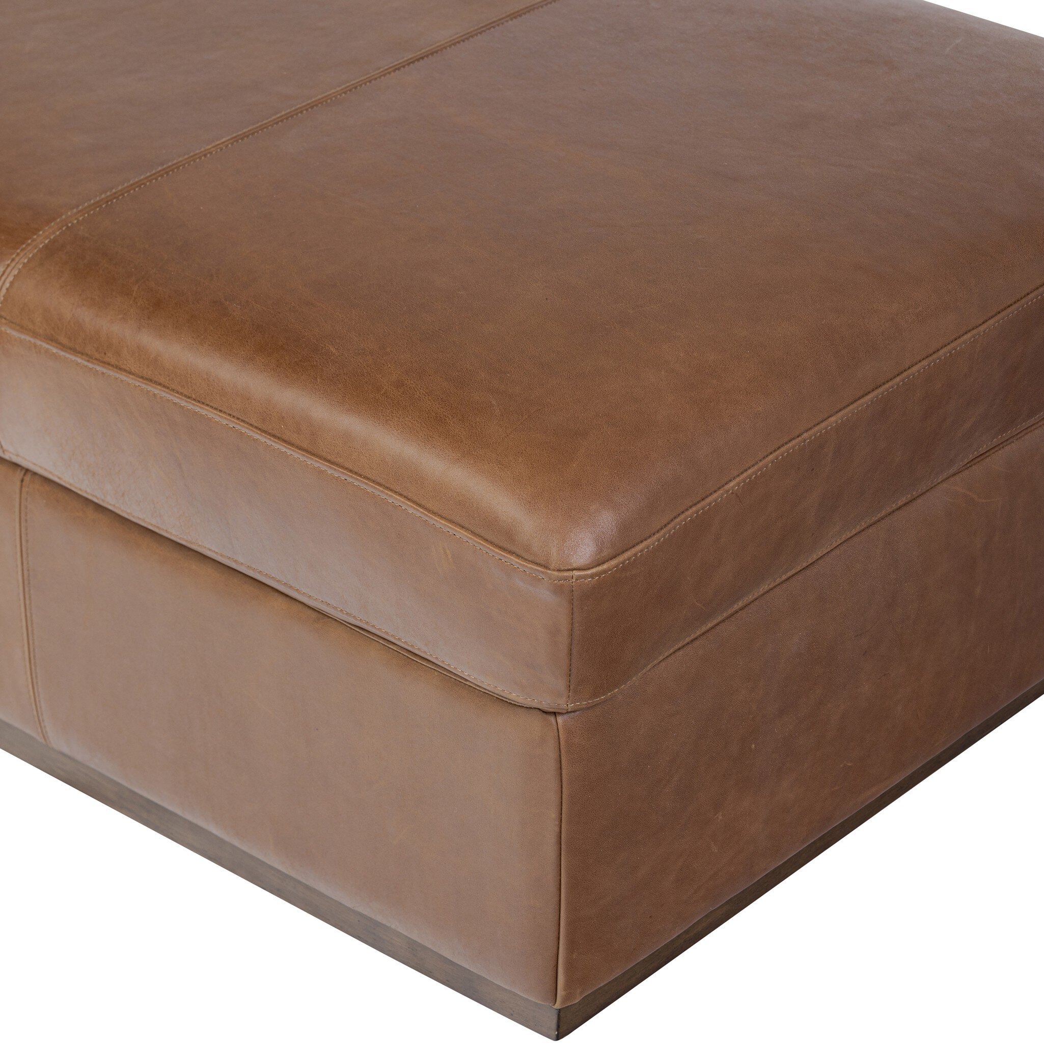 Alec Storage Ottoman - Dulane Mahogany - Image 4