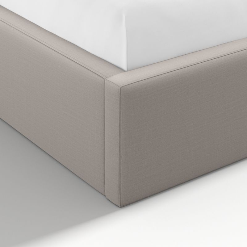 Arden Graphite Grey Upholstered King Bed with 52" Headboard - Image 1