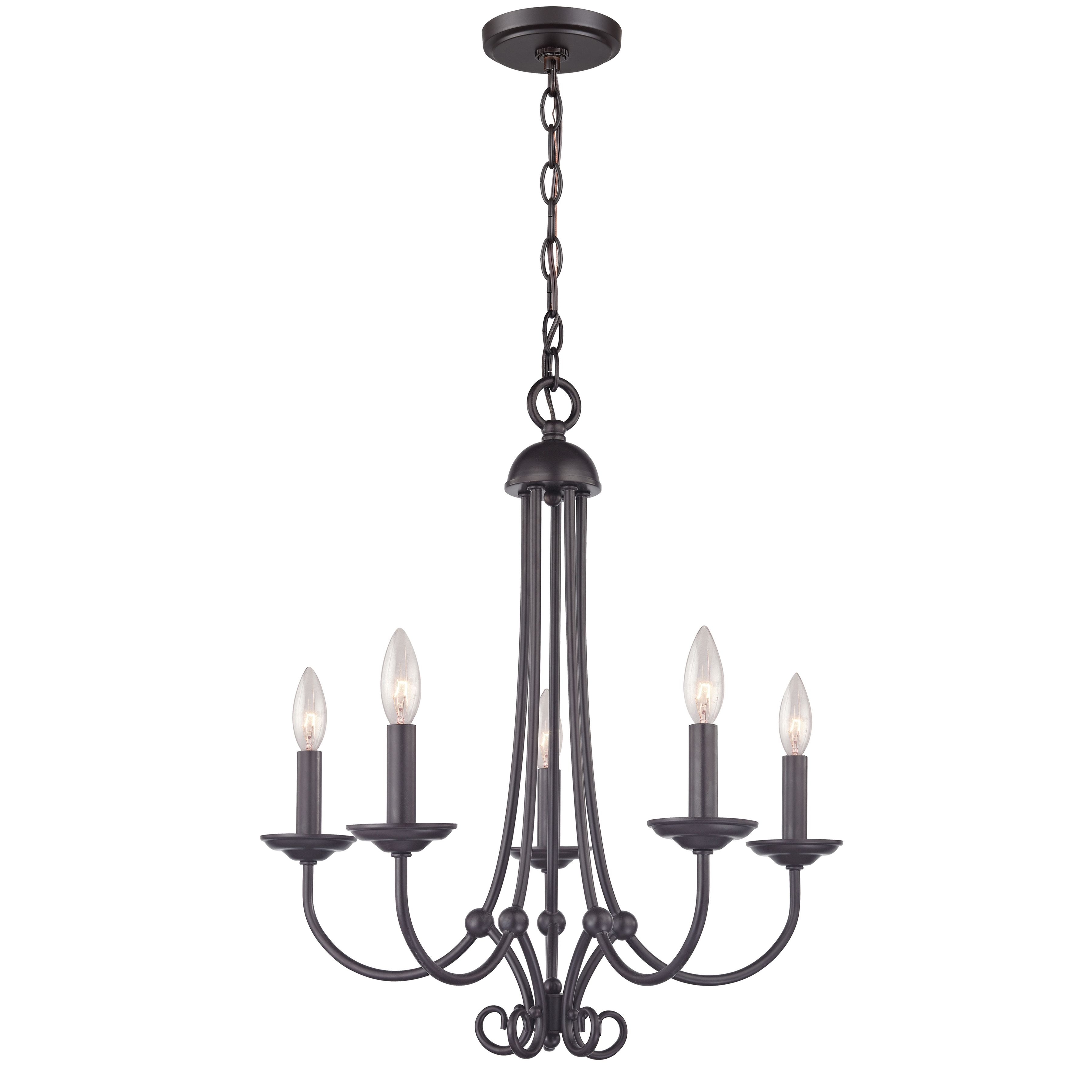 Williamsport 20'' Wide 5-Light Chandelier - Oil Rubbed Bronze - Image 0