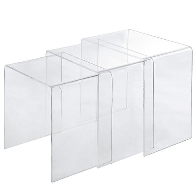 Clear Nesting Tables 3 Set - Image 0