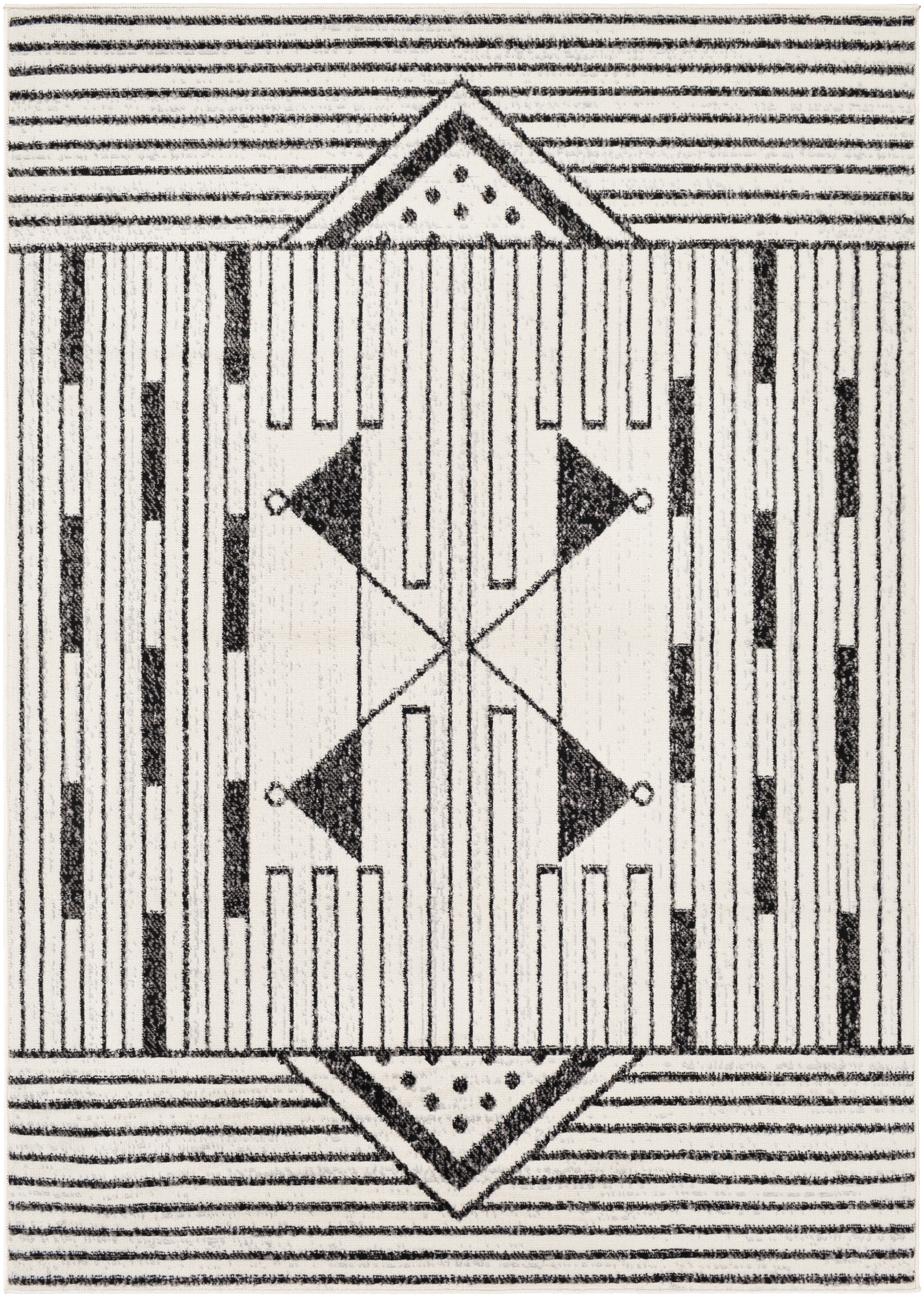 Pisa Beige Indoor 5' x 7' Machine Woven Rug - Image 0