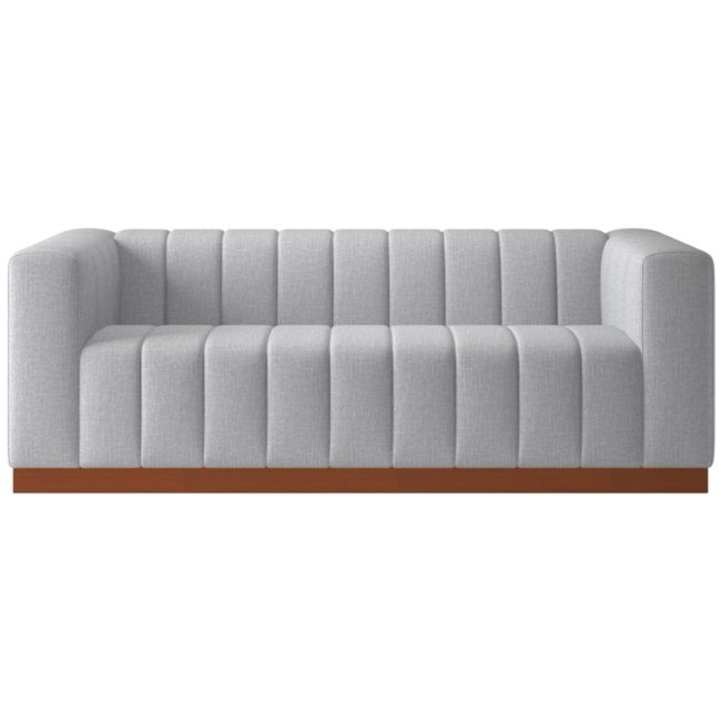 Forte 81" Artisan Ash Sofa with Walnut Base - Image 0