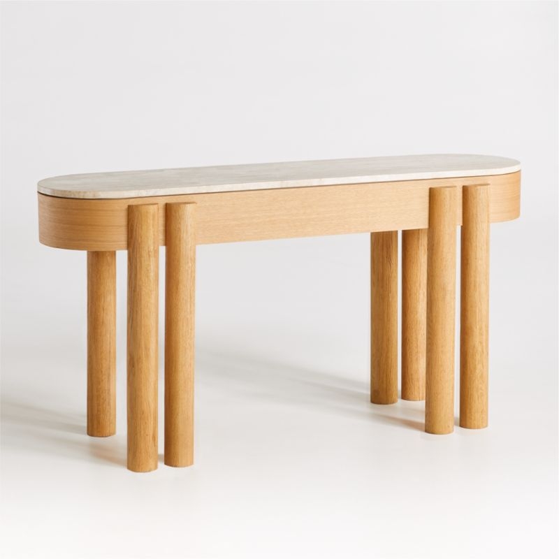 Oasis Oval Wood Console Table - Image 6