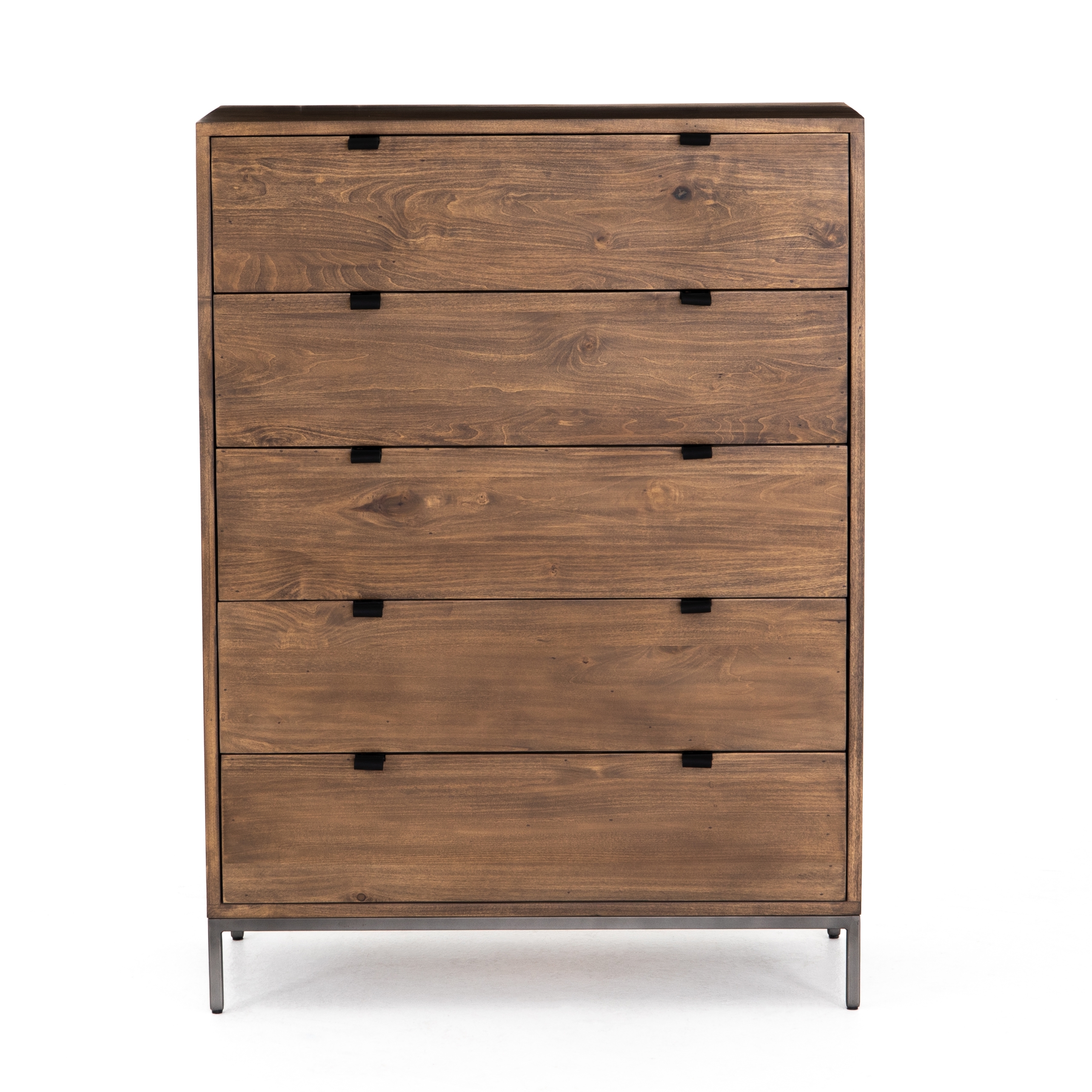 Trey 5 Drawer Dresser-Auburn Poplar - Image 0