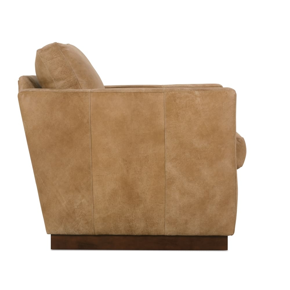Allie Leather Swivel Chair - Image 2